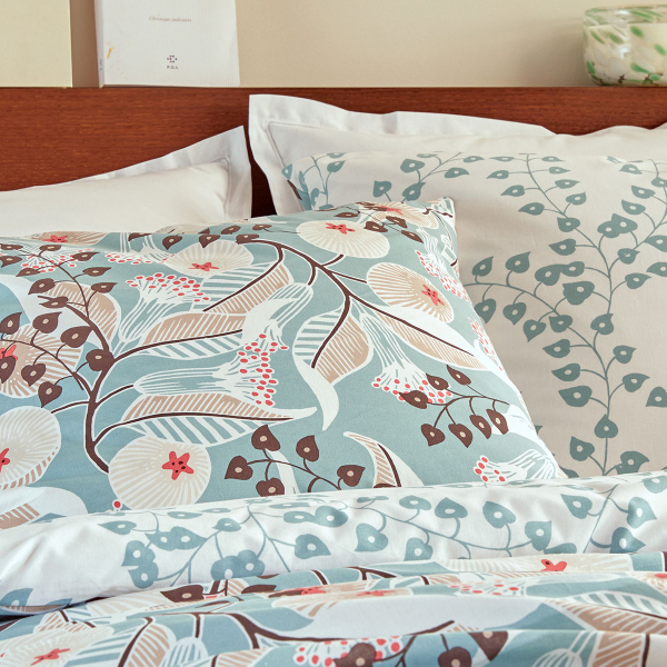 Παπλωματοθήκη Υπέρδιπλη (240x220) 2 Όψεων + Διακοσμητικές Μαξιλαροθήκες A-S Marine Vegetal 215351F