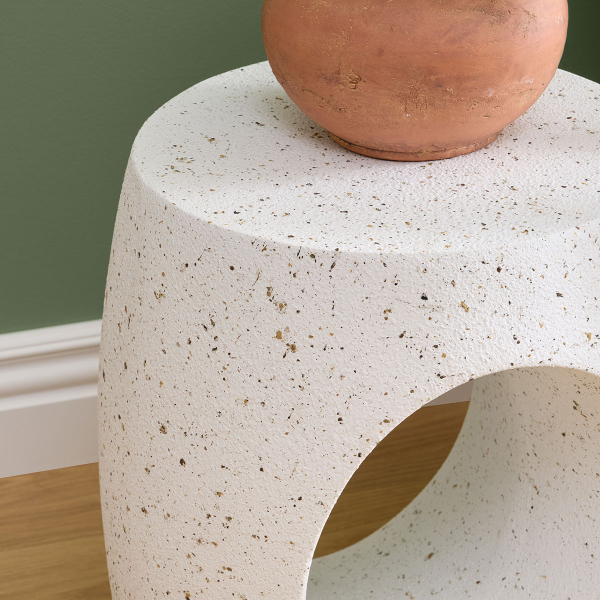 Βοηθητικό Τραπεζάκι (Φ38x47) A-S Narlon White 213073