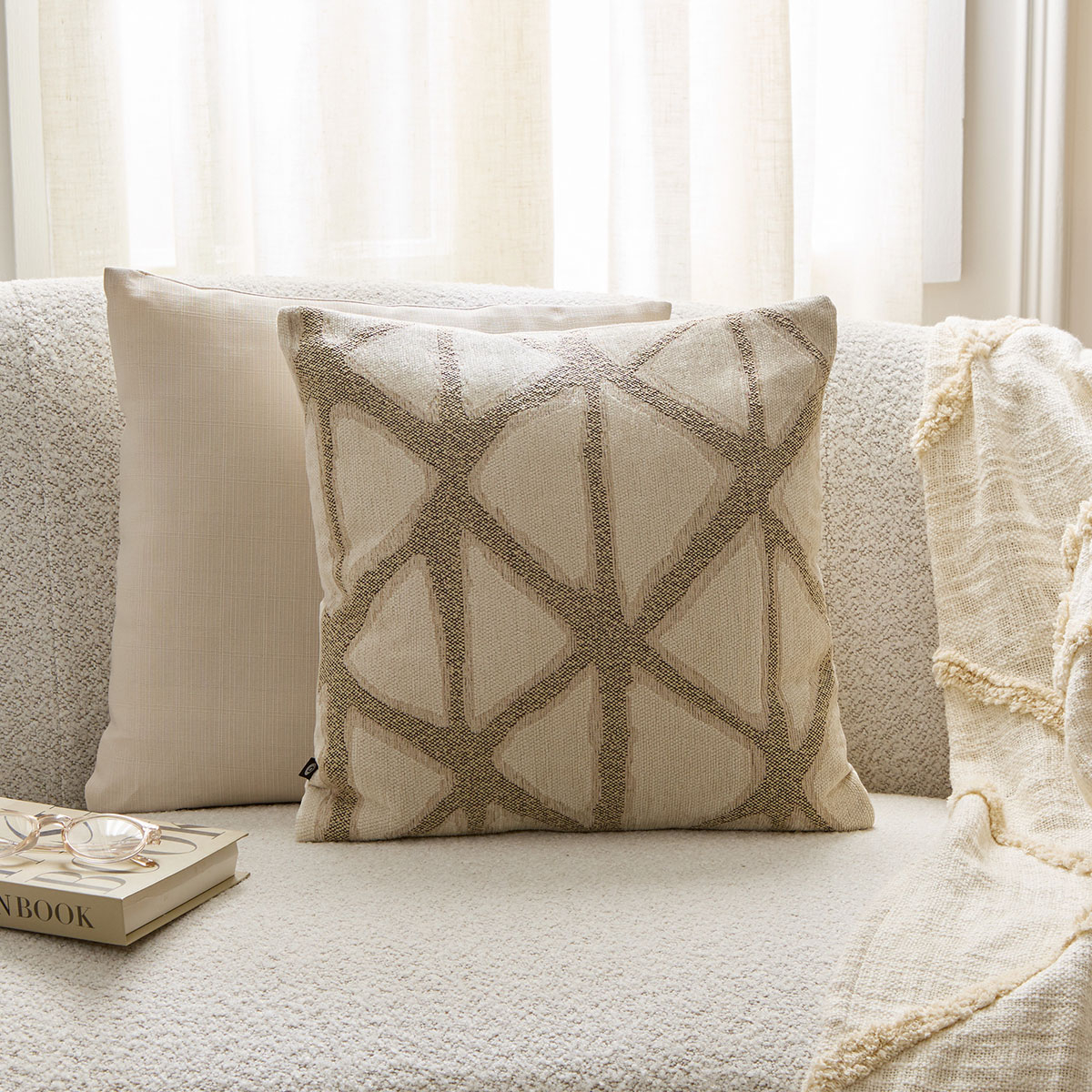 Διακοσμητικό Μαξιλάρι 2 Όψεων (40x40) A-S Dune Beige 215426A