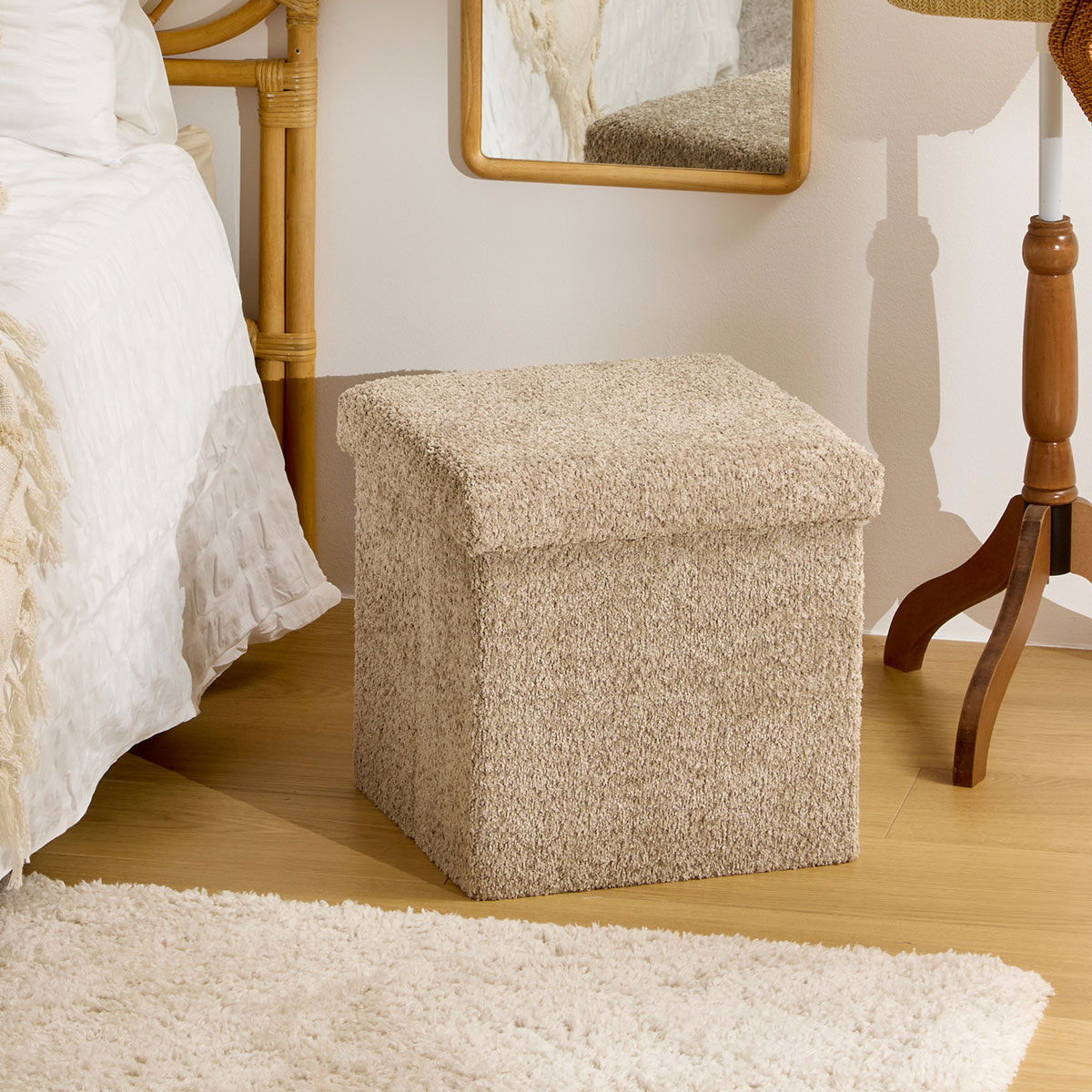 Σκαμπό Με Αποθηκευτικό Χώρο (38x38x38) A-S Soana Taupe 214227B