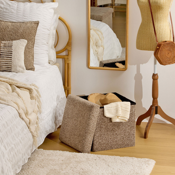 Σκαμπό Με Αποθηκευτικό Χώρο (38x38x38) A-S Oxia Tonka 214258A