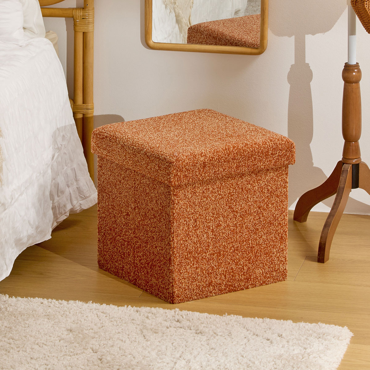 Σκαμπό Με Αποθηκευτικό Χώρο (38x38x38) A-S Oxia Amber 214258B