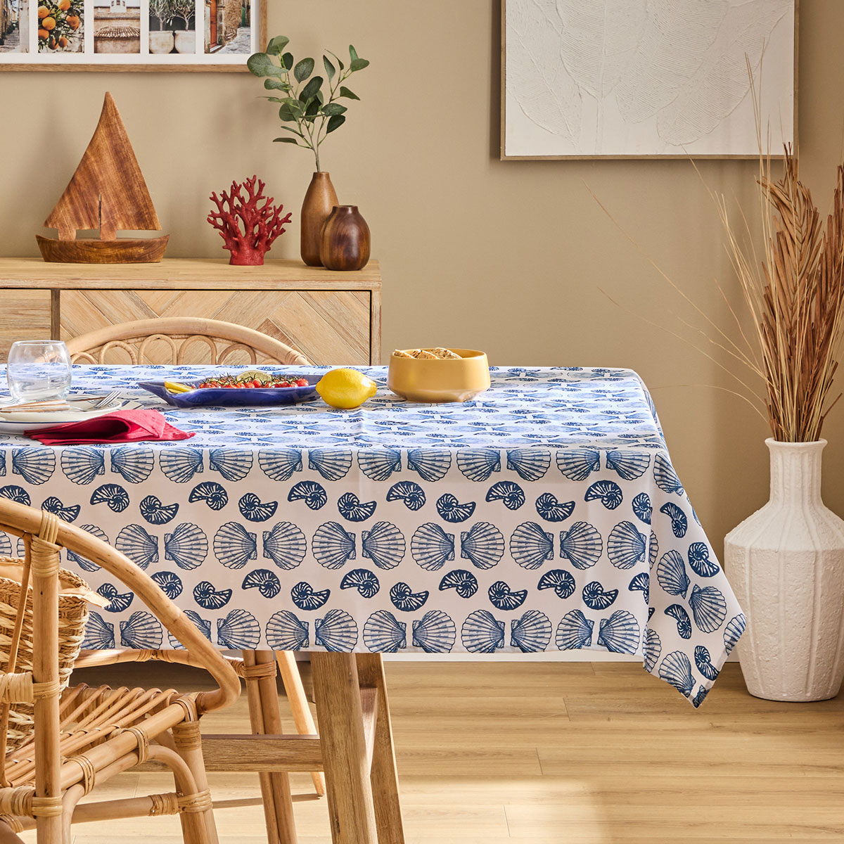 Αλέκιαστο Τραπεζομάντηλο (140x240) A-S Oceania Blue 163930A4