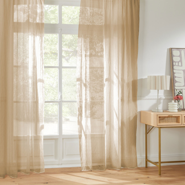 Κουρτίνα (140x240) Με Τρουκς A-S Mila Beige 215316B