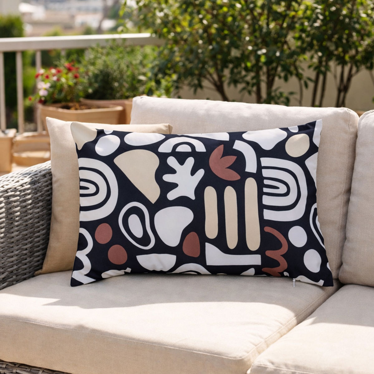 Αδιάβροχη Διακοσμητική Μαξιλαροθήκη (30x50) A-S Nolan Black 215343E