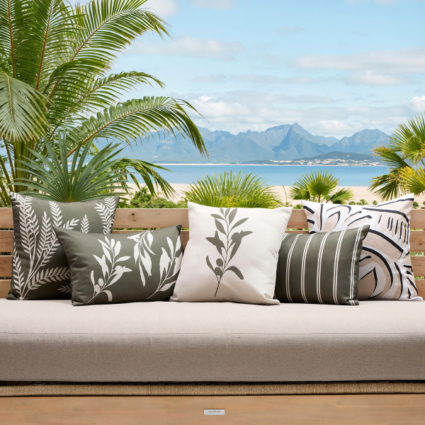 Αδιάβροχη Διακοσμητική Μαξιλαροθήκη (40x40) A-S Tileo White 215344B