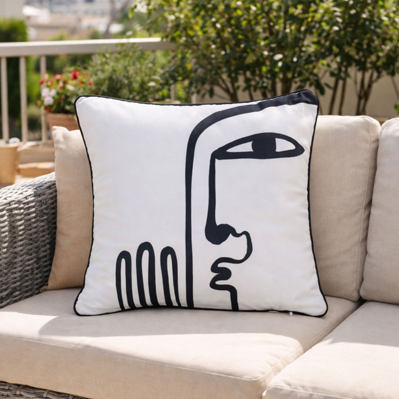 Αδιάβροχη Διακοσμητική Μαξιλαροθήκη (40x40) A-S Nolan White 215344E