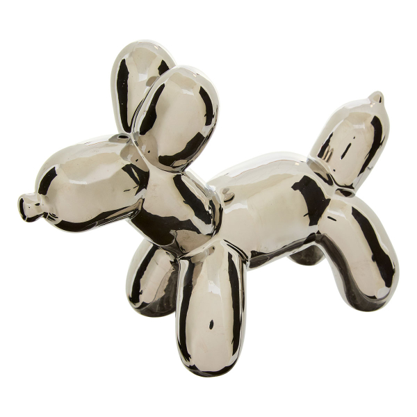 Διακοσμητική Φιγούρα Σκύλος (19x8.5x13.5) A-S Theo Silver 214934B