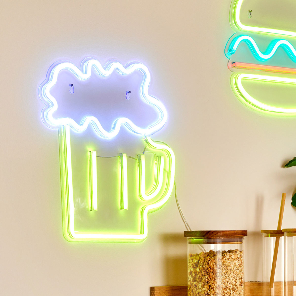 Διακοσμητικό Φωτιστικό Τοίχου LED Με USB A-S Beer 213773