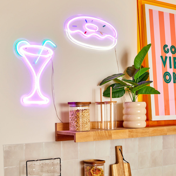 Διακοσμητικό Φωτιστικό Τοίχου LED Με USB A-S Donut 213775