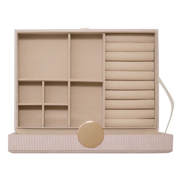 Μπιζουτιέρα Κουτί Με Συρτάρι & Καθρέφτη (19x27.5x10) A-S Enya Beige 215200