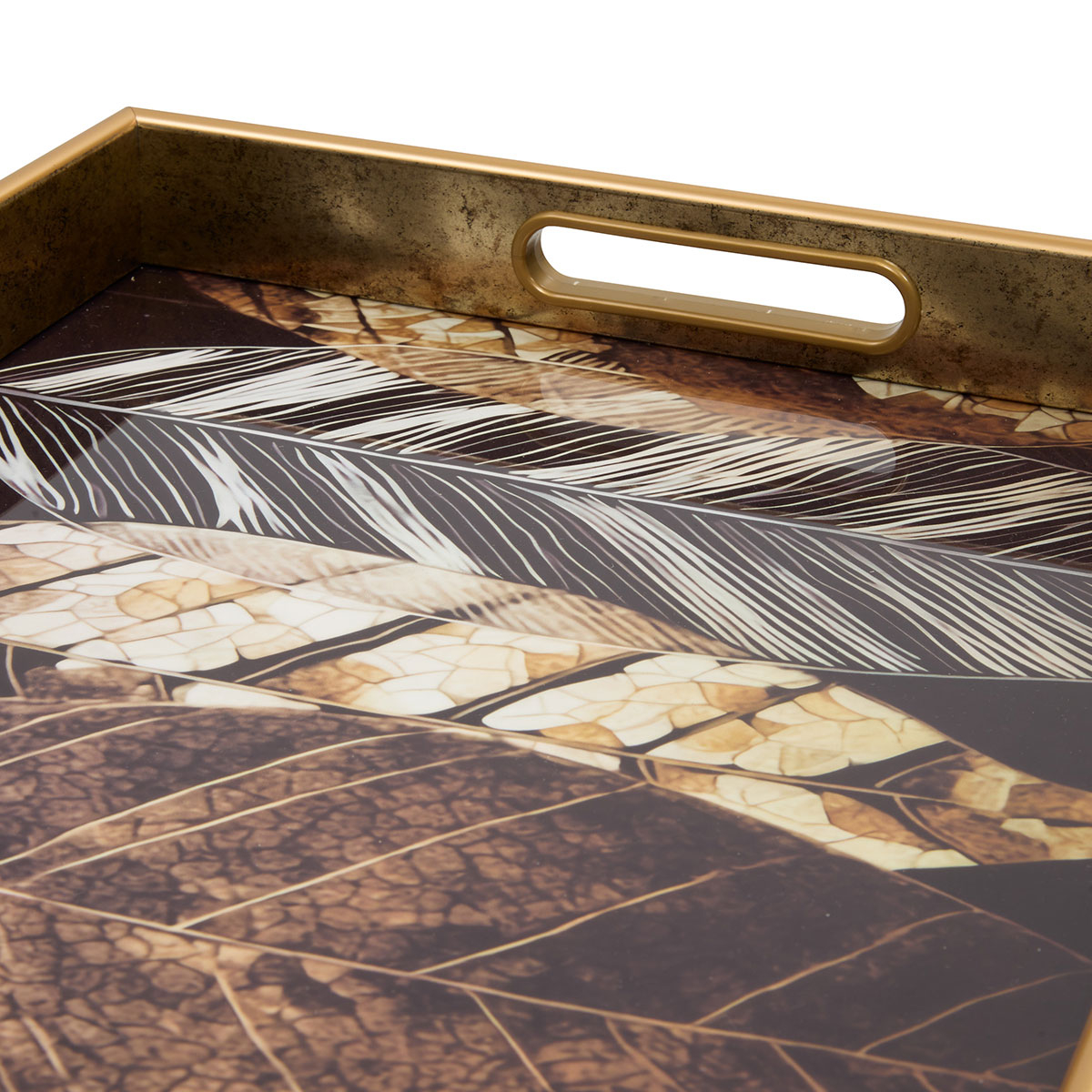 Δίσκος Διακόσμησης (44 7X31 6X4 5) A-S Calvi Leaf 215233D Home Διακόσμηση Δίσκοι - Πιατέλες Μπωλ Spitishop