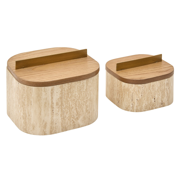 Κουτιά Αποθήκευσης (Σετ 2τμχ) A-S Travi 215242