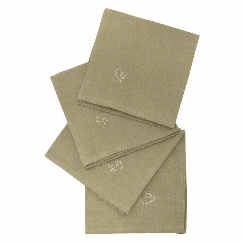 Πετσέτες Φαγητού (Σετ 4τμχ) A-S Joy Khaki 215376C