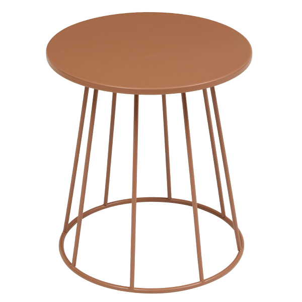 Βοηθητικό Τραπεζάκι (Φ38x42) A-S Latte Terracotta 213065B