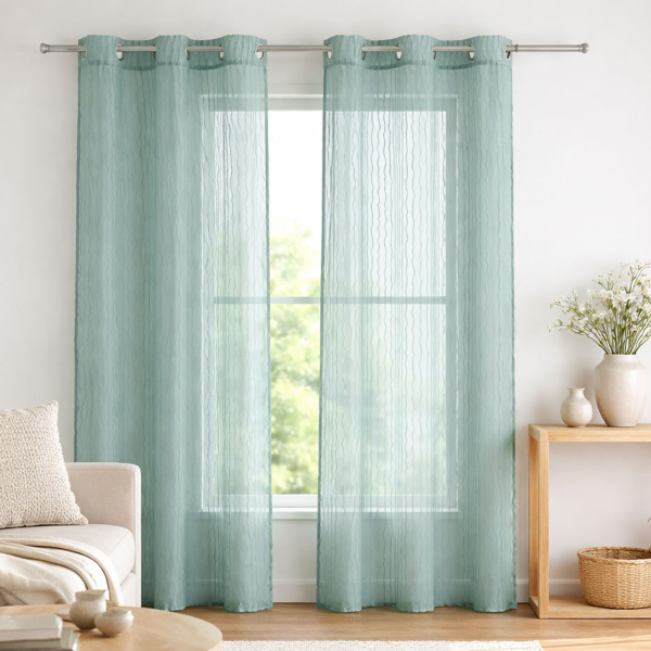 Κουρτίνα (140x240) Με Τρουκς A-S Mila Celadon 215316E