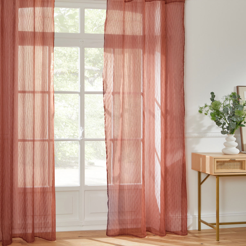 Κουρτίνα (140x240) Με Τρουκς A-S Mila Terracotta 215316F