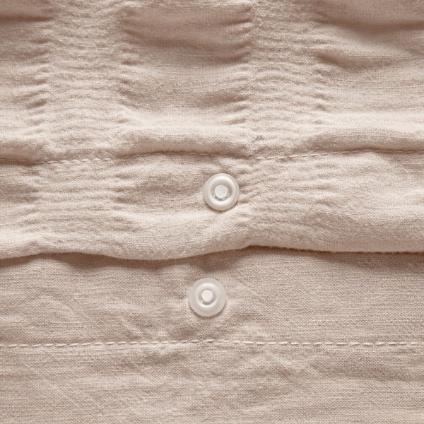 Παπλωματοθήκη Υπέρδιπλη (240x220) + Διακοσμητικές Μαξιλαροθήκες A-S Seersucker Beige 201968A