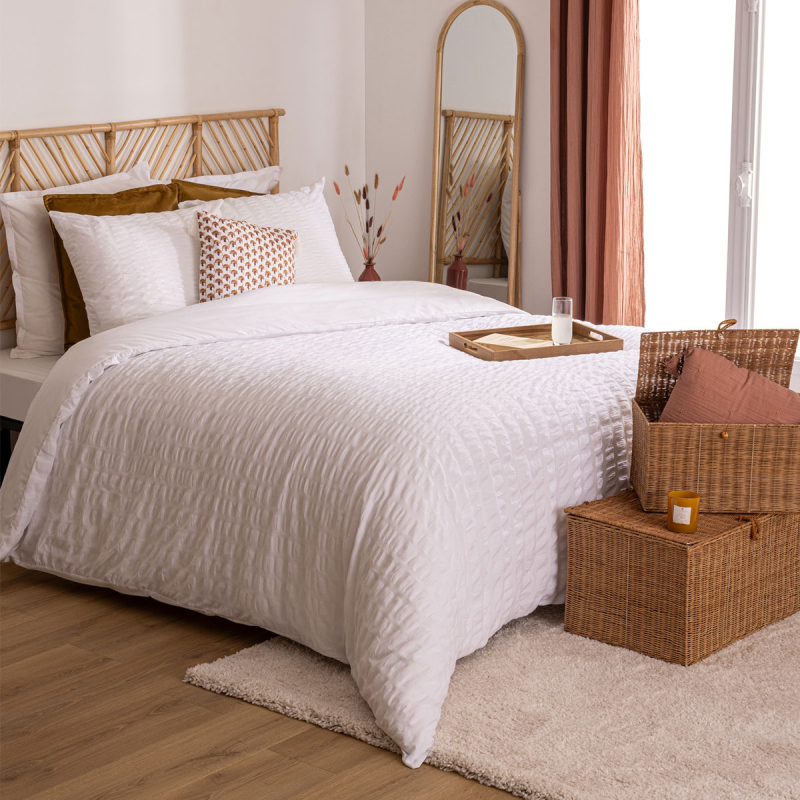 Παπλωματοθήκη Υπέρδιπλη (240x220) + Διακοσμητικές Μαξιλαροθήκες A-S Seersuck 201968