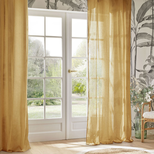 Κουρτίνα (135x240) Με Τρουκς A-S Paxta Yellow 201931D