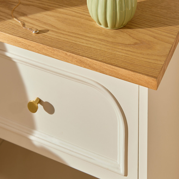 Κομοδίνο Με Συρτάρι & Ράφια (45x30x67) A-S Mohea Ivory 197855