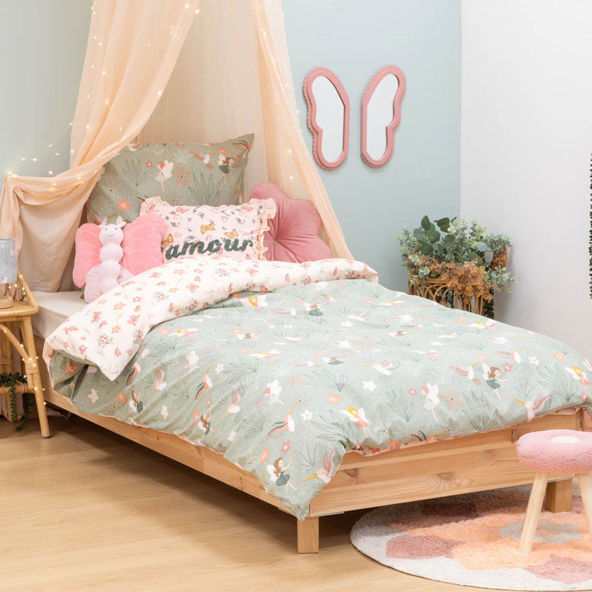 Παπλωματοθήκη Μονή (Σετ 140x200) 2 Όψεων A-S Fairy 205817