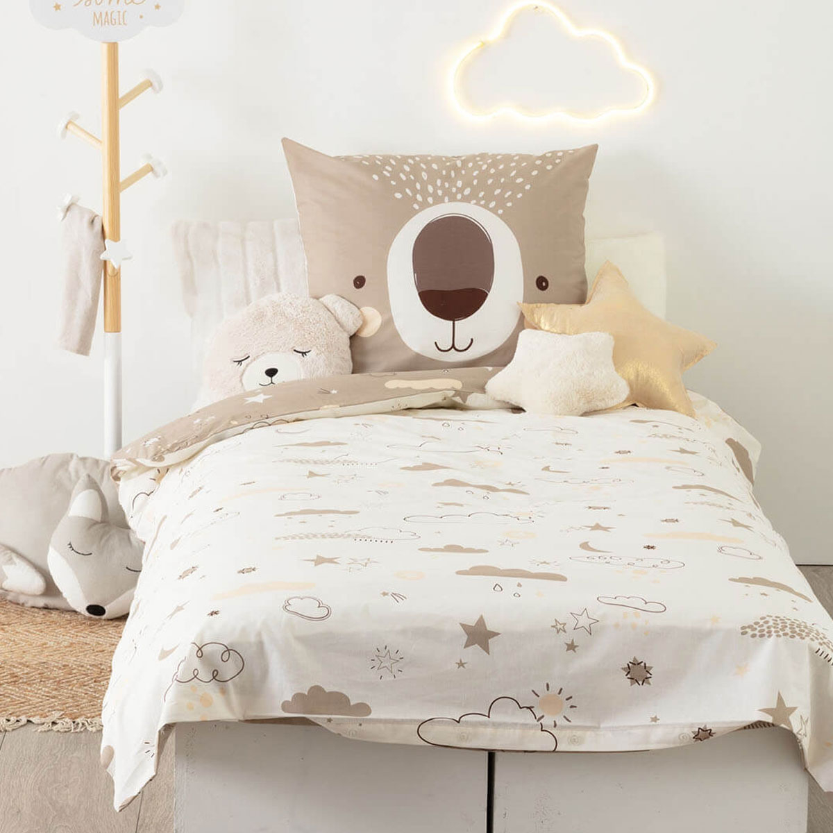 Παπλωματοθήκη Μονή (Σετ 140x200) 2 Όψεων A-S Bear 174018F