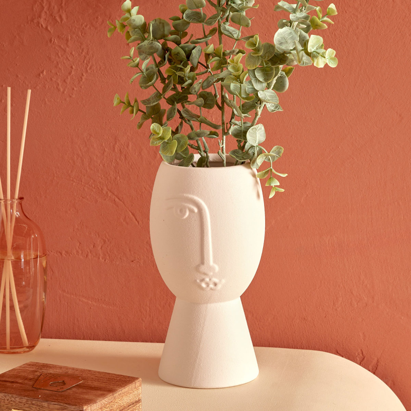 Διακοσμητικό Βάζο (Φ10.5x19.8) A-S Pam 214080 White