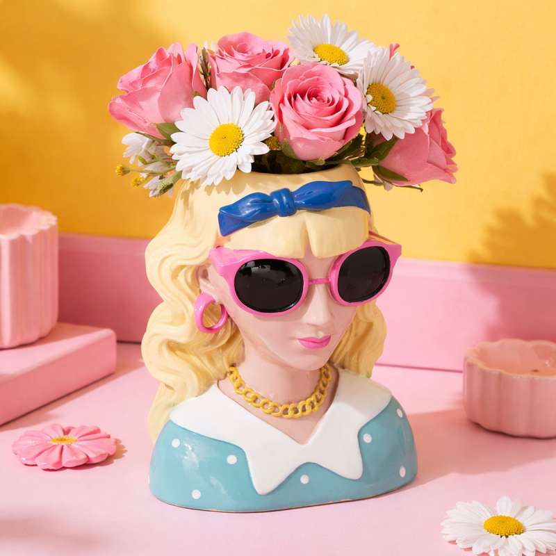 Διακοσμητικό Βάζο (17.5x13.4x22.5) A-S Della Pasta 214104 Blue