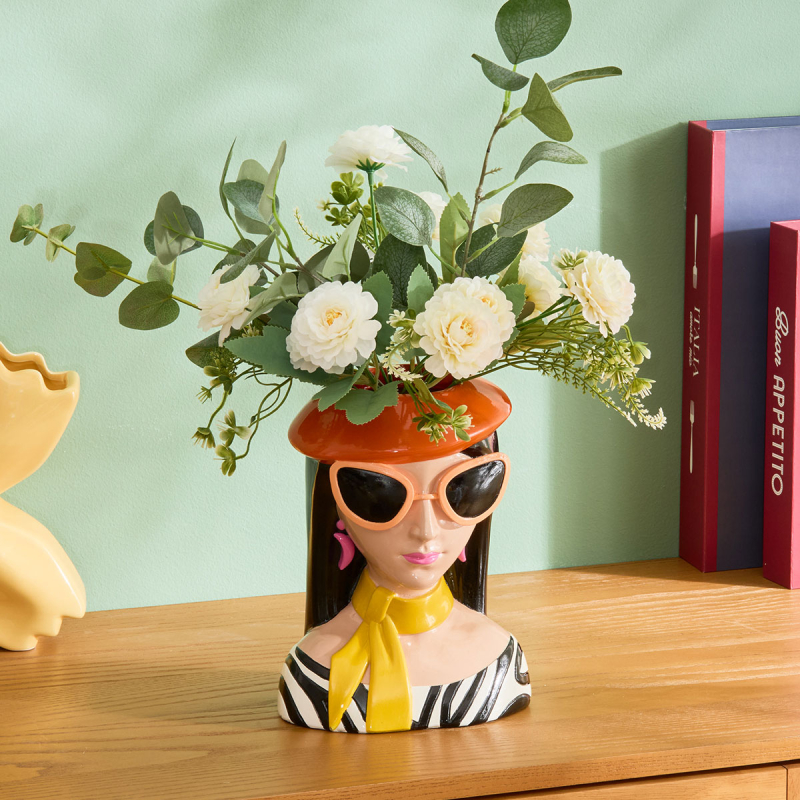 Διακοσμητικό Βάζο (17.5x13.4x22.5) A-S Della Pasta 214104 Orange