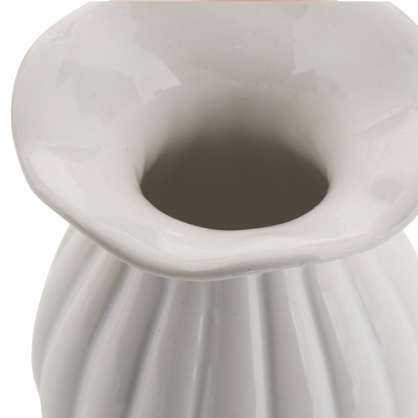 Διακοσμητικό Βάζο (Φ9x12.2) A-S Bud 214010 White