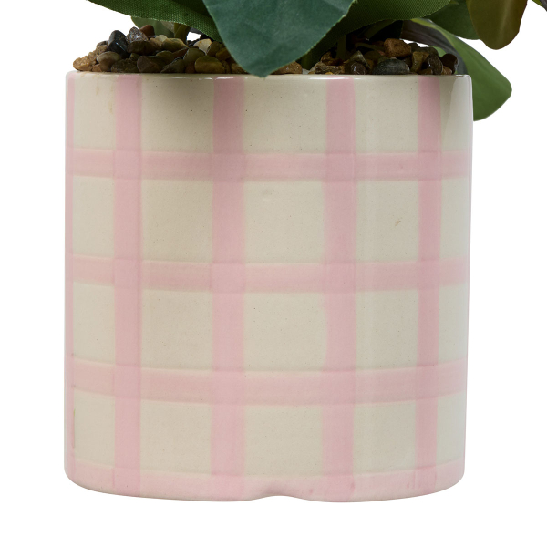 Τεχνητό Λουλούδι Σε Γλάστρα 21εκ. A-S Rose Flower 214017 Pink