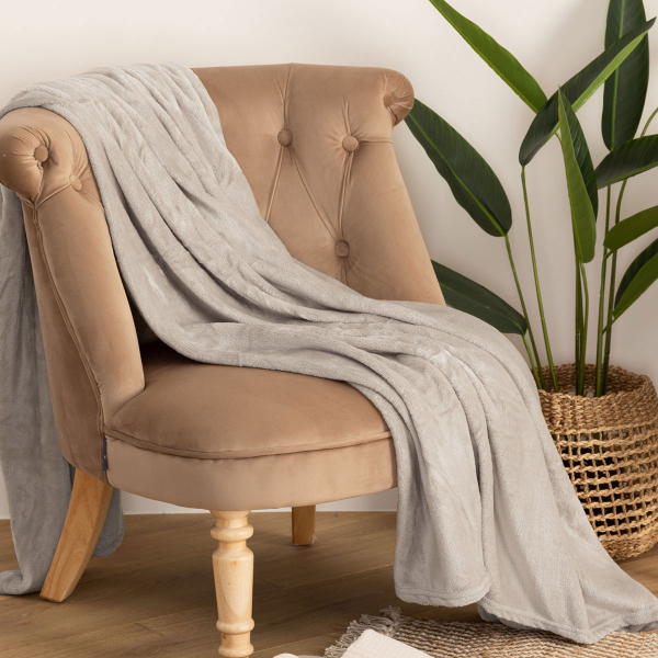 Κουβέρτα Καναπέ Fleece (130x180) A-S Flannel Linen 156047D