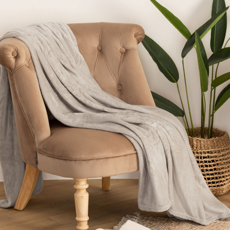 Κουβέρτα Καναπέ Fleece (130x180) A-S Flannel Linen 156047D