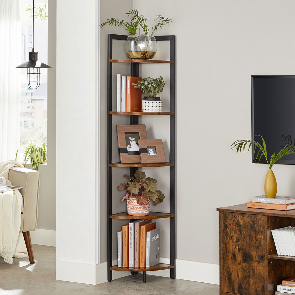 Γωνιακή Ραφιέρα Δαπέδου 5 Θέσεων (30x30x150) Vasagle LLS803KD01