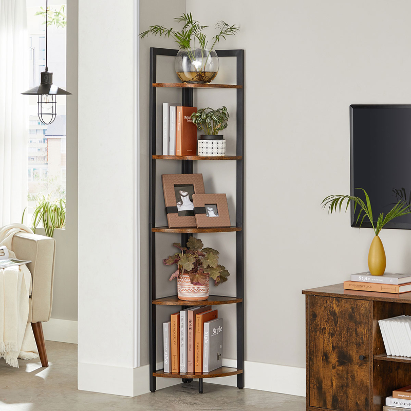 Γωνιακή Ραφιέρα Δαπέδου 5 Θέσεων (30x30x150) Vasagle LLS803KD01