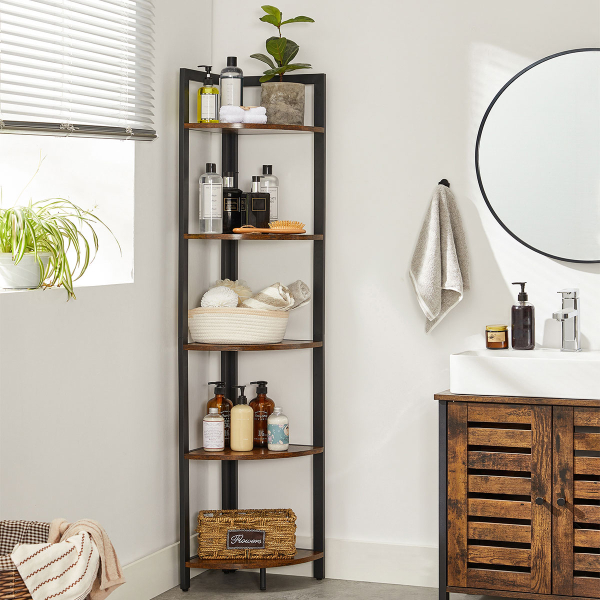 Γωνιακή Ραφιέρα Δαπέδου 5 Θέσεων (30x30x150) Vasagle LLS803KD01