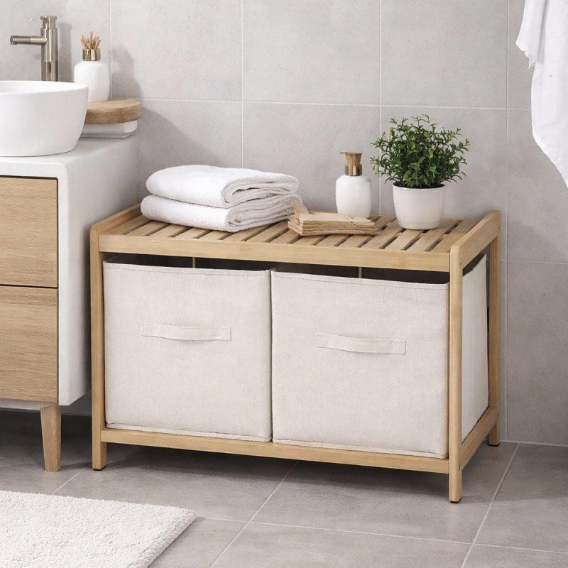 Παγκάκι Με 2 Κουτιά Αποθήκευσης (66.8x44x35) F-V Tidy 200138