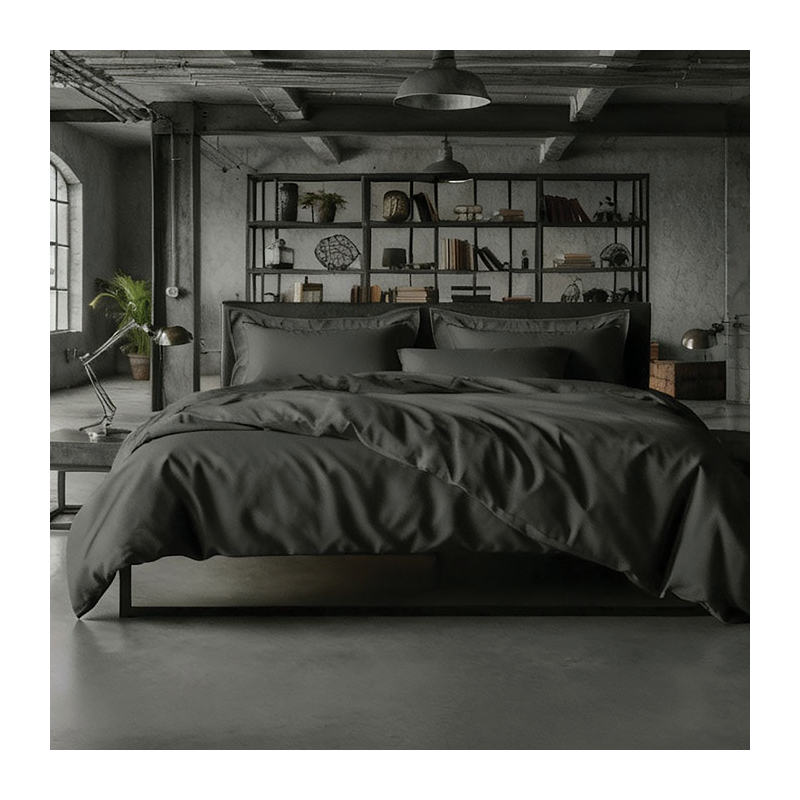Σεντόνια Υπέρδιπλα (Σετ) Makis Tselios Loft Dark Grey