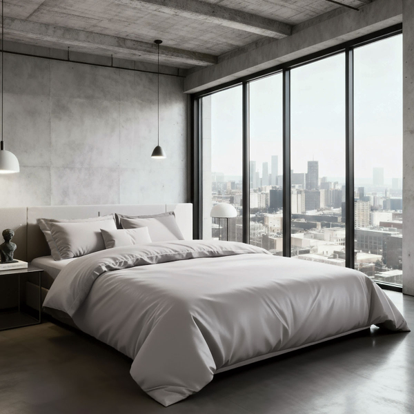 Ζεύγος Μαξιλαροθήκες Oxford (50x70) Makis Tselios City Silver