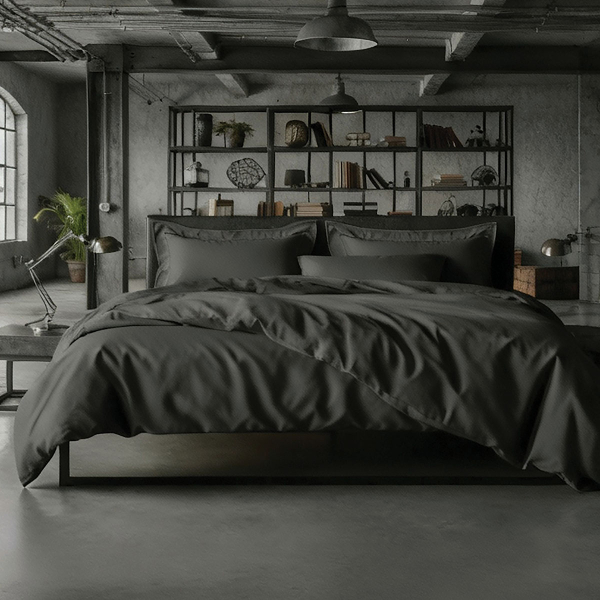 Σεντόνια King Size (Σετ) Makis Tselios Loft Dark Grey