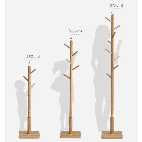 Καλόγερος Ρούχων (30x30x175) Vasagle RCR010N01V2