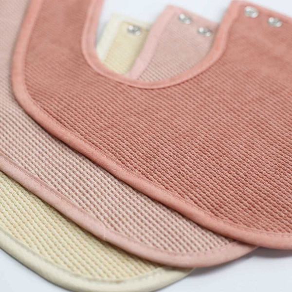 Σαλιάρες Πετσετέ 0-4 Μηνών (Σετ 6τμχ) Trois Kilos Sept Ροζ 55-8085417