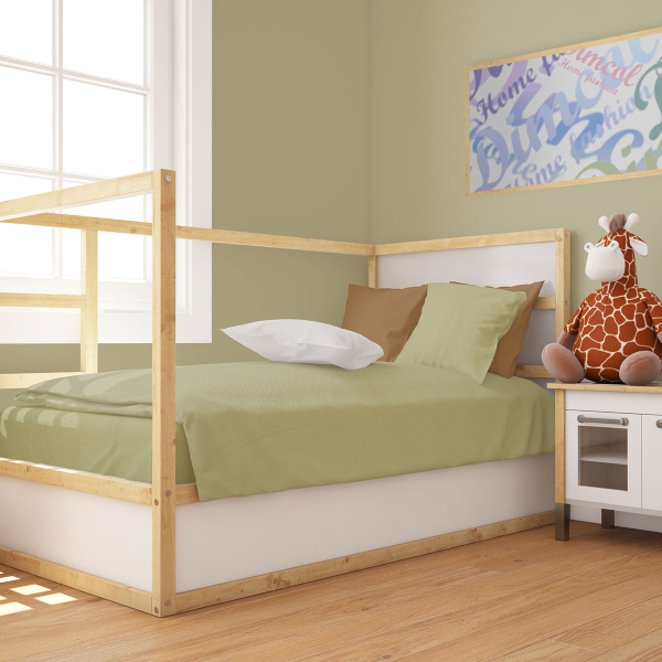 Σεντόνια Κούνιας (Σετ 3τμχ) Dimcol Solid