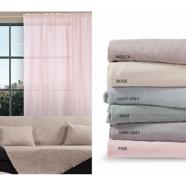 Κουρτίνα (140x270) Με Τρέσα Nef-Nef Homeware Dione