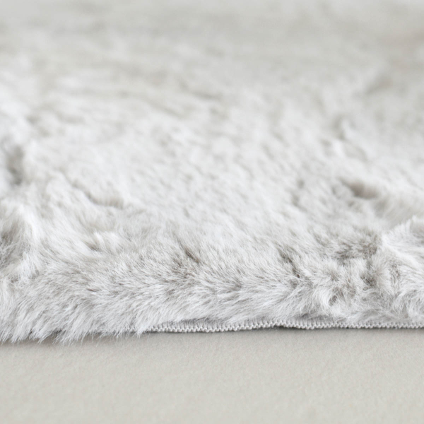 Πατάκι Γούνινο (60x90) Ravelia Fluffy Light Grey Animal Shape