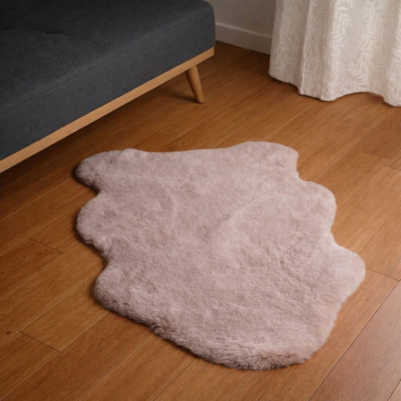 Πατάκι Γούνινο (60x90) Ravelia Fluffy Pink Animal Shape