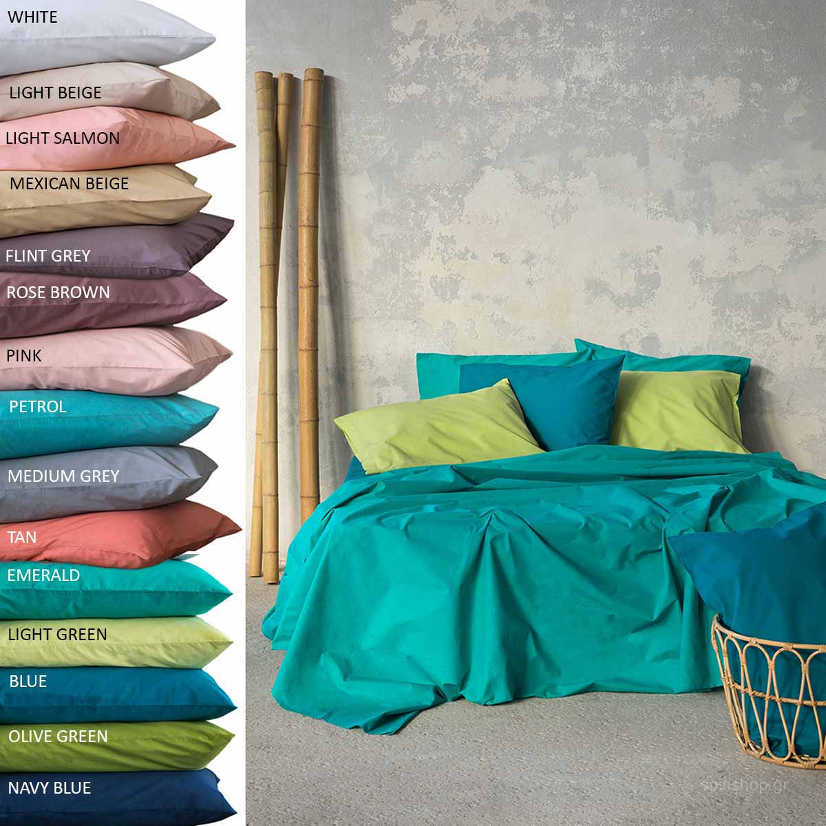 Σεντόνι Μονό Επίπεδο (160×260) Nima Bed Linen Unicolors