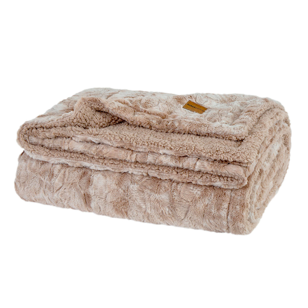 Κουβέρτα Fleece Μονή Με Γουνάκι (150x220) Nima Cloud