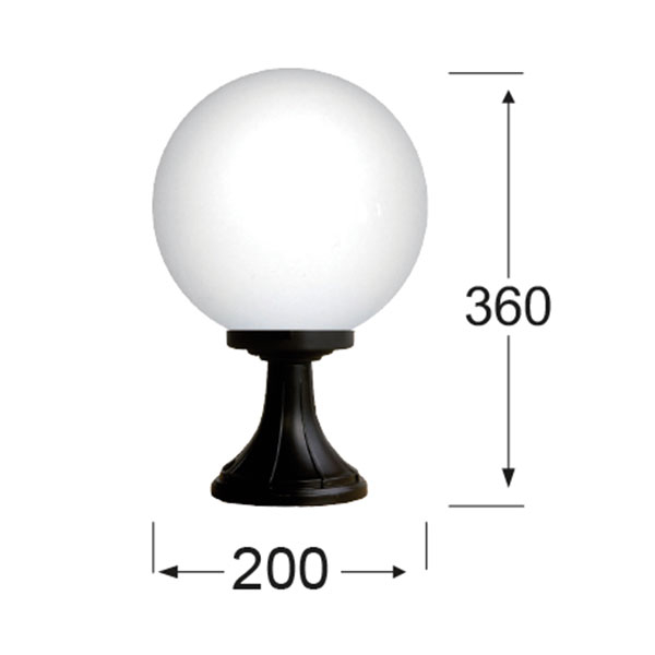 Φωτιστικό Δαπέδου Εξωτερικού Χώρου Heronia Phivos 10-0133 Black